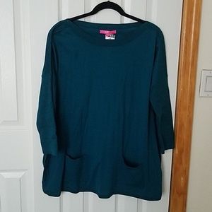 NWT Lilly Pulitzer Teal Shimmer Tunic Sweater